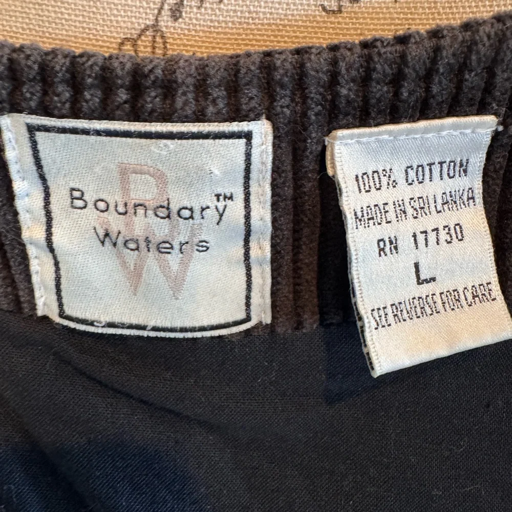 Vintage look Corduroy Vest Large Brown Retro 90s Utility Vest academic‎